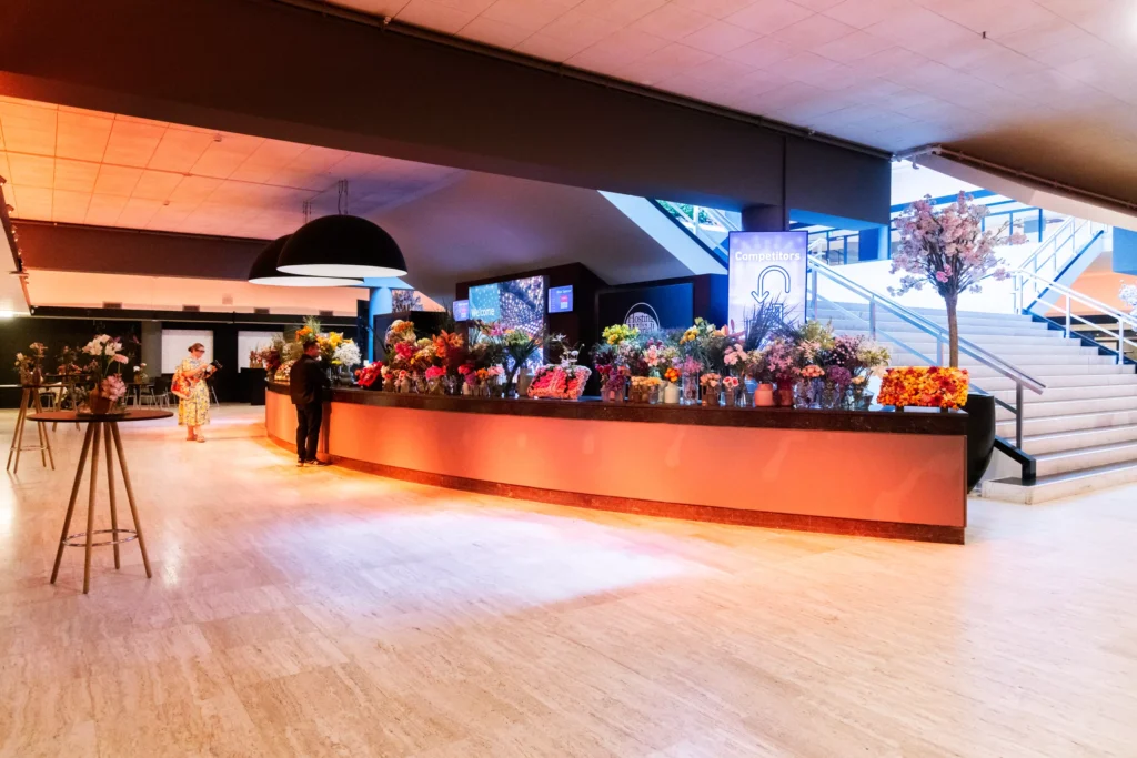 Award-stage floral display