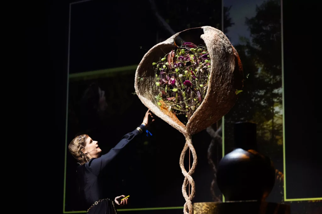 Floral-art presentation at the 2025 event