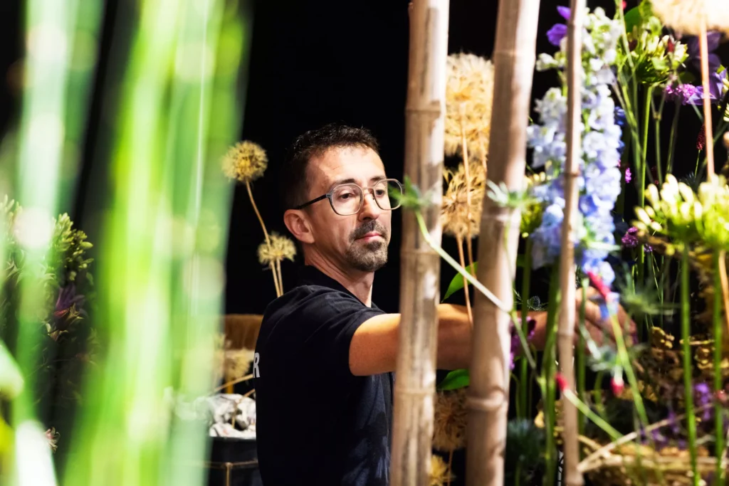 Large-scale floral design demonstrating planning and logistics