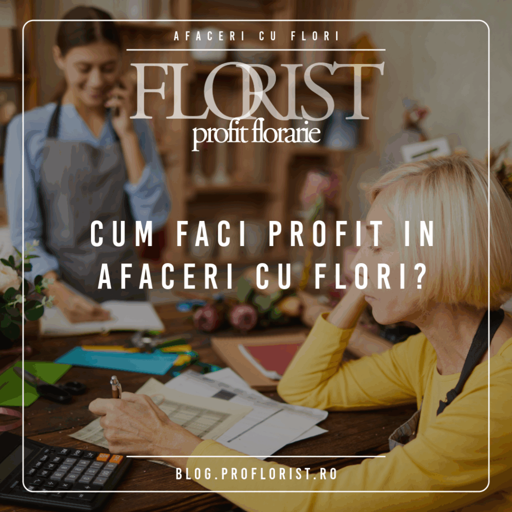 Illustration about profitability in a flower business