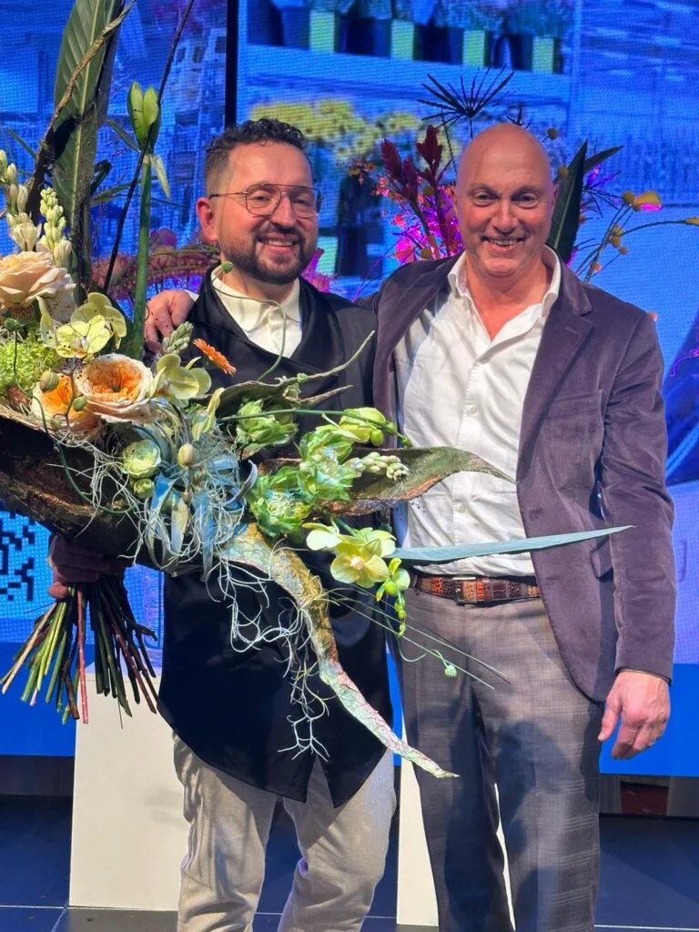 John Buskermolen and Tomasz Max Kuczyński at FlowersX in January 2026