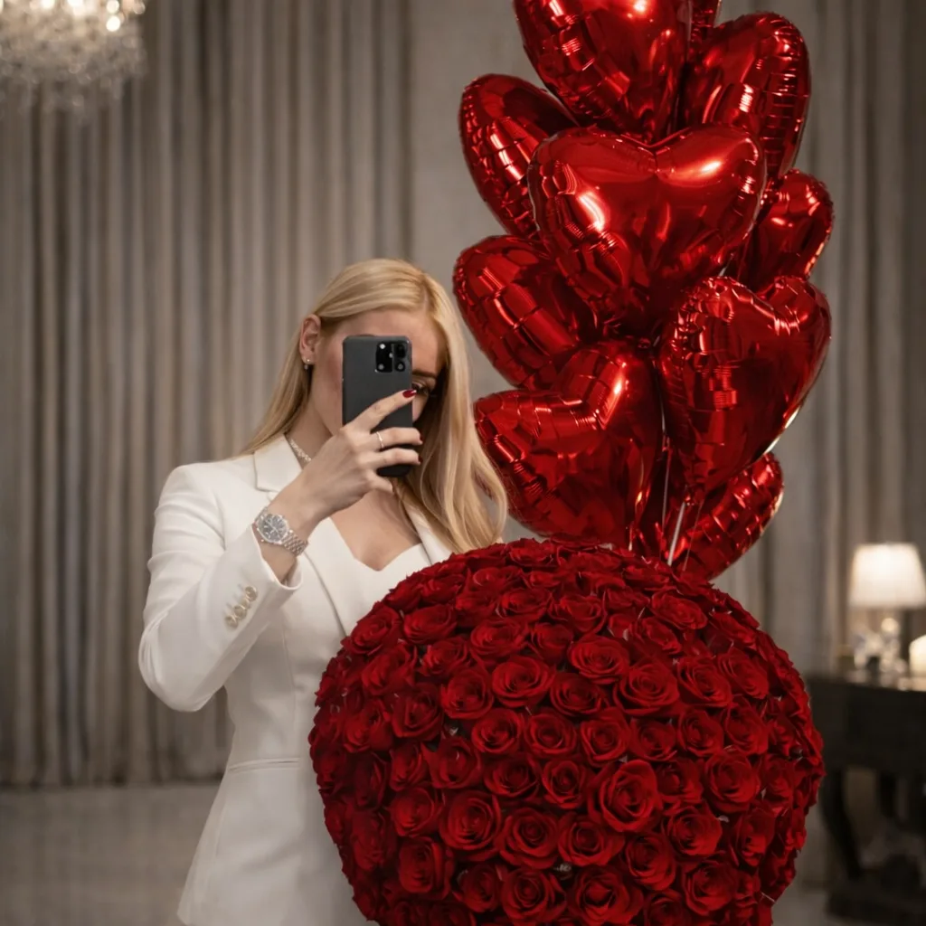 Large bouquets displayed for higher-value florist shop sales by Ioana Dosinescu