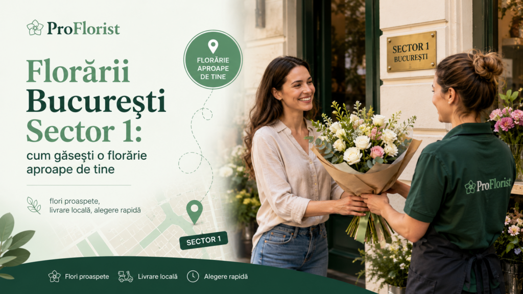 Flower shops in Bucharest Sector 1: how to find a nearby florist