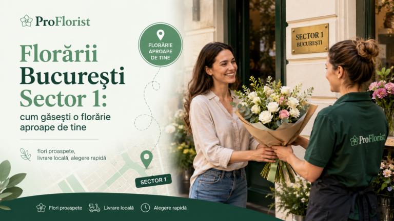 Flower shops in Bucharest Sector 1: how to find a nearby florist