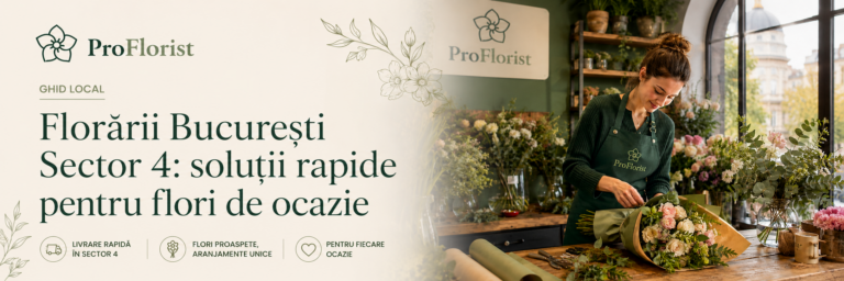 Florists in Bucharest’s Sector 4: quick solutions for special-occasion flowers