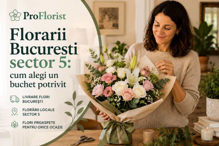 Florists in Bucharest Sector 5: how to choose the right bouquet