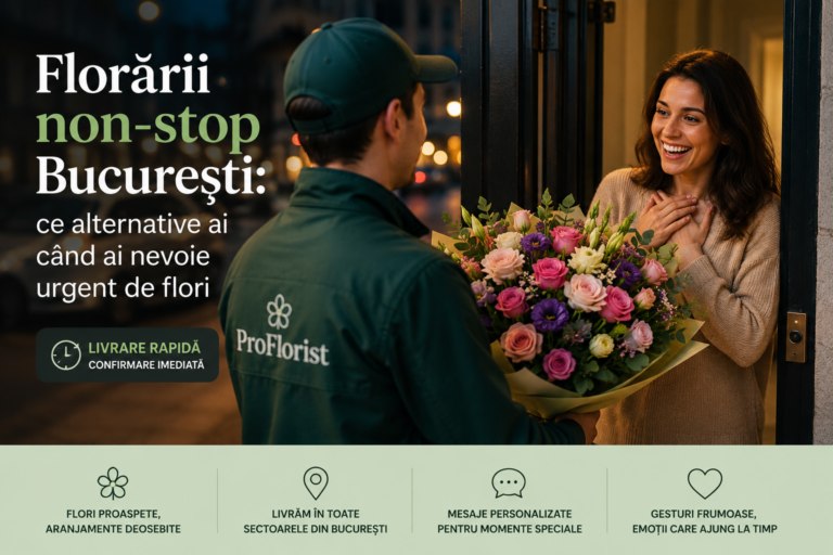 Late-night florists in Bucharest: alternatives when you need flowers urgently