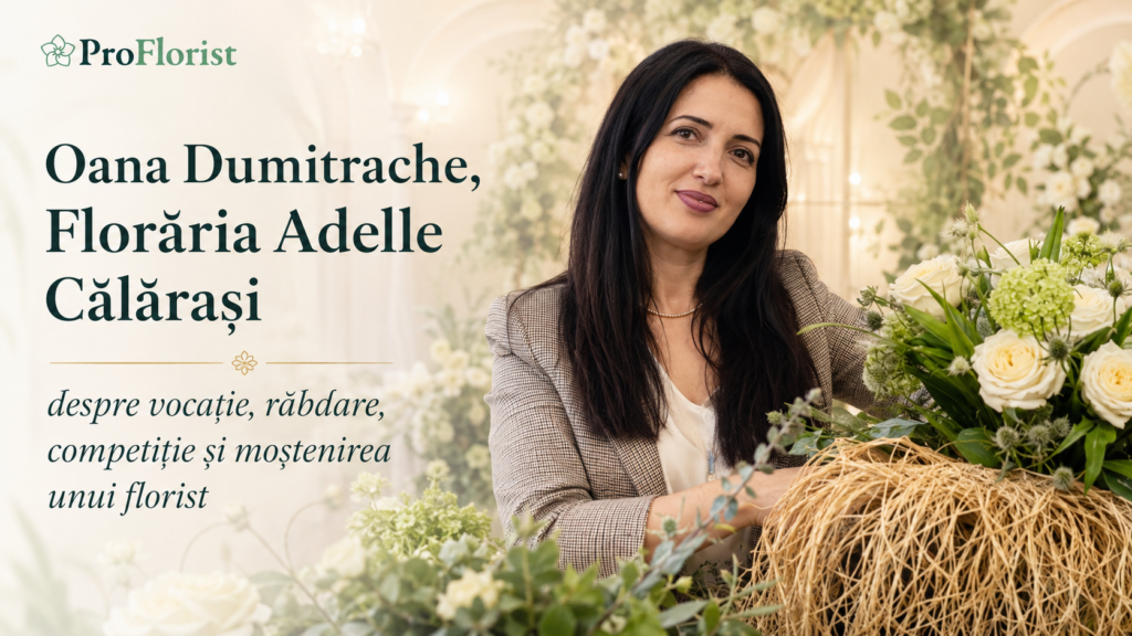 Oana Dumitrache of Florăria Adelle Călărași on vocation, competition and a florist’s legacy