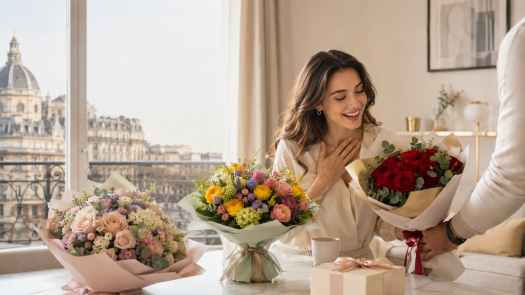 Flower bouquets in Bucharest: ideas for anniversaries, name days and surprises