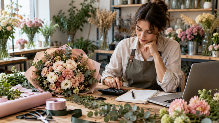 How to calculate the real margin on a flower bouquet