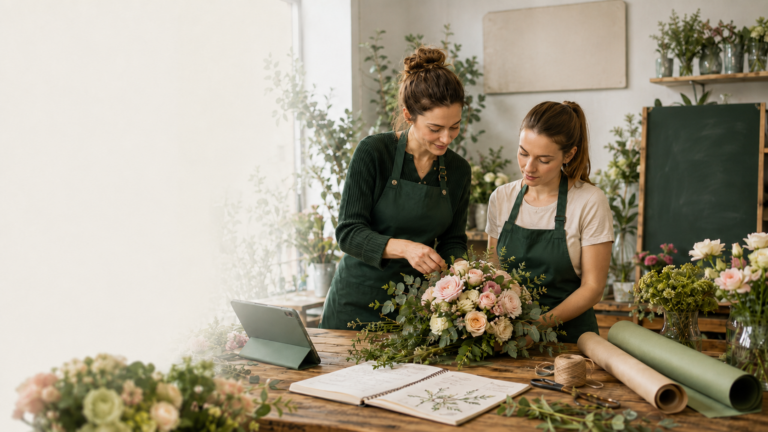 Who sets the standard for professional floristry education in Romania?