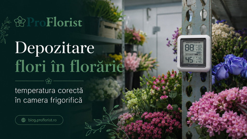 Storing flowers in a florist shop: the right cold-room temperature