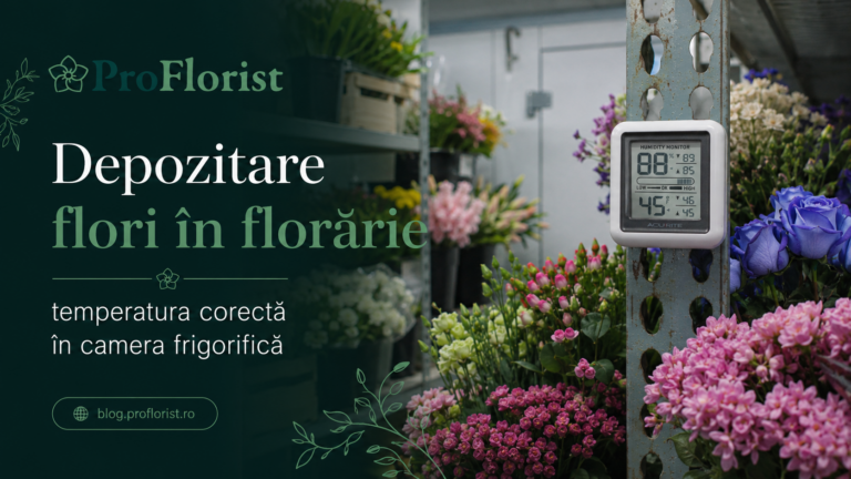 Storing flowers in a florist shop: the right cold-room temperature